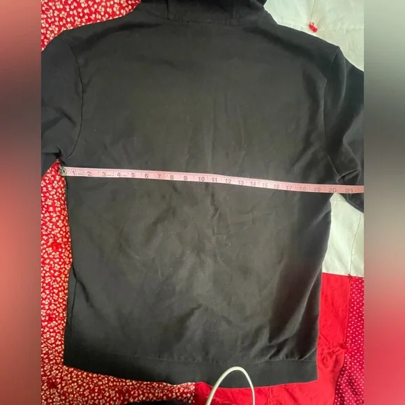 EA7 Emporio Armani Black Logo Hoodie Ladies XL - Picture 8 of 15